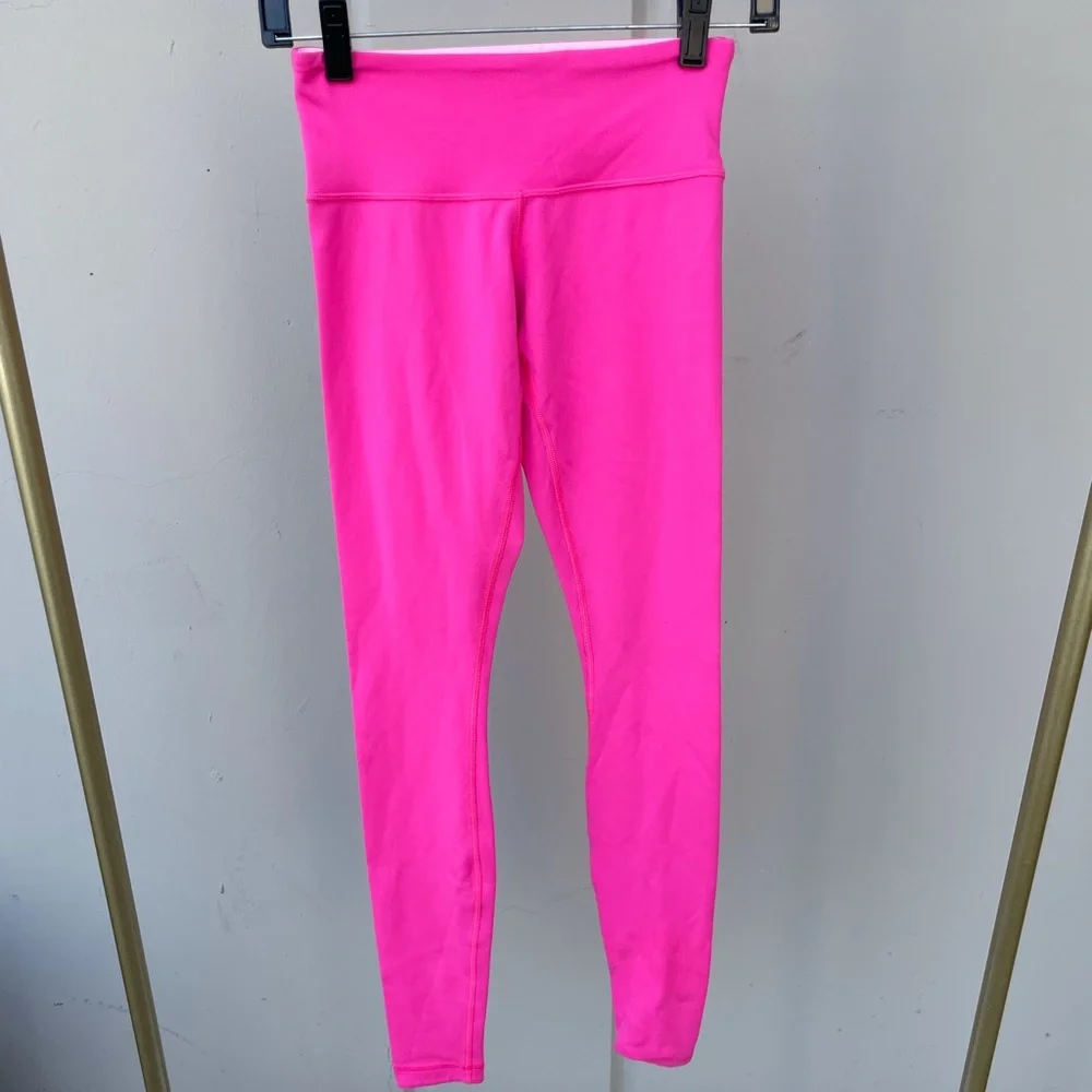 Lululemon leggings align 23 neon pink leggings size 2